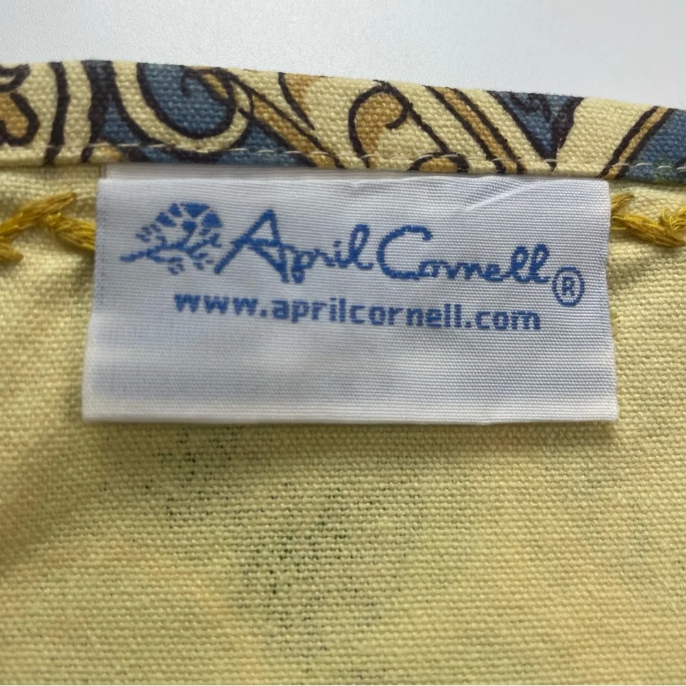 April Cornell Placemats 4 Paisley Floral Table Linens‎ Green Blue Dining Room